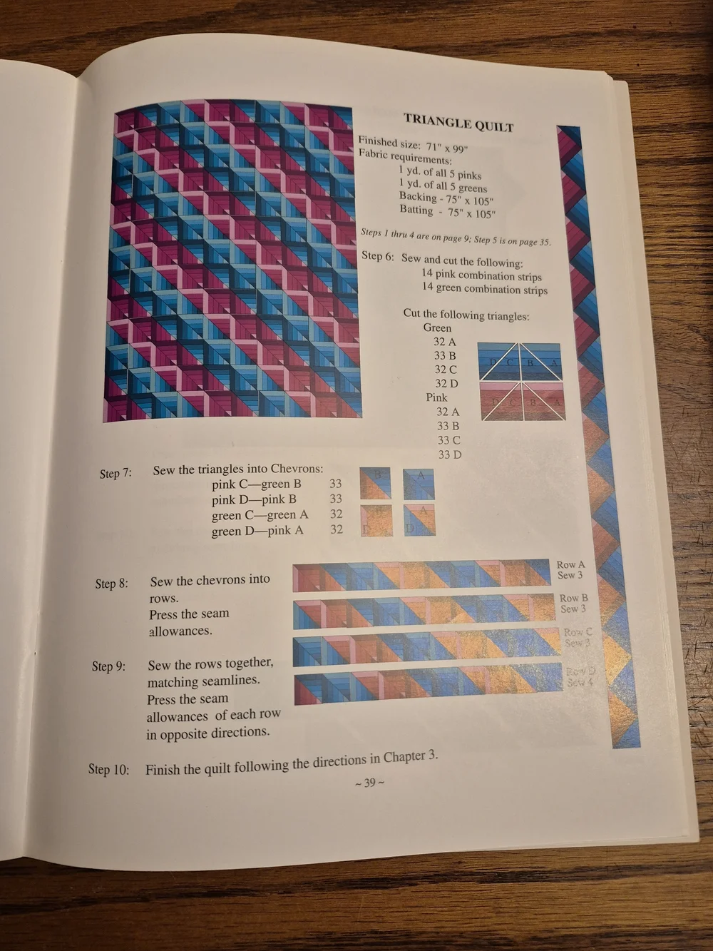 Strip Quilting Projects 10 Instructions Book by Kaye Wood Signed Patterns